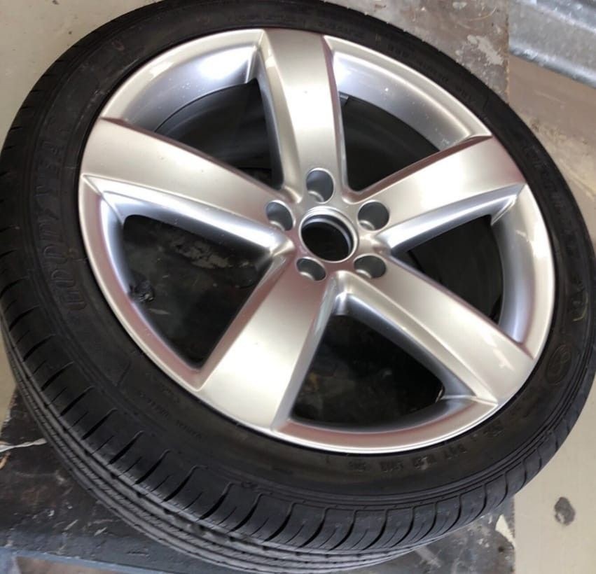 Polished alloy wheel from rim repair Perth, rim restoration Perth, diamond cutting Perth, curb rash repair Perth