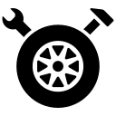 wheel with wrench icon for rim repair perth rim restoration perth diamond cutting perth and curb rash repair perth